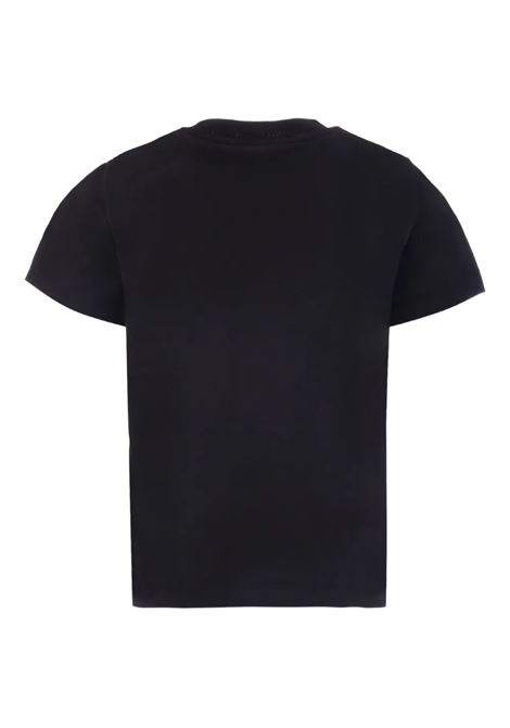 T-Shirt Nera Con Logo Stampato MONCLER ENFANT | 954-8C00018 89AFV999